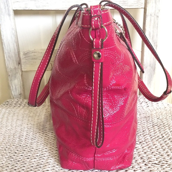 Coach Raspberry Patent Leather Sachet - Picture 12 of 16